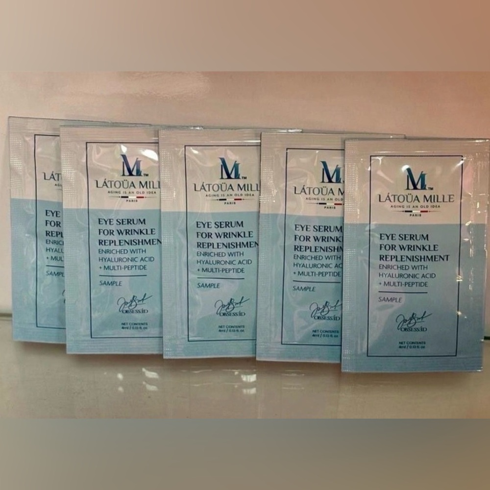 Latoua Mille Revive Glow Collagen Eye Firming Serum ~ 5 Travel Packs $550 Retail